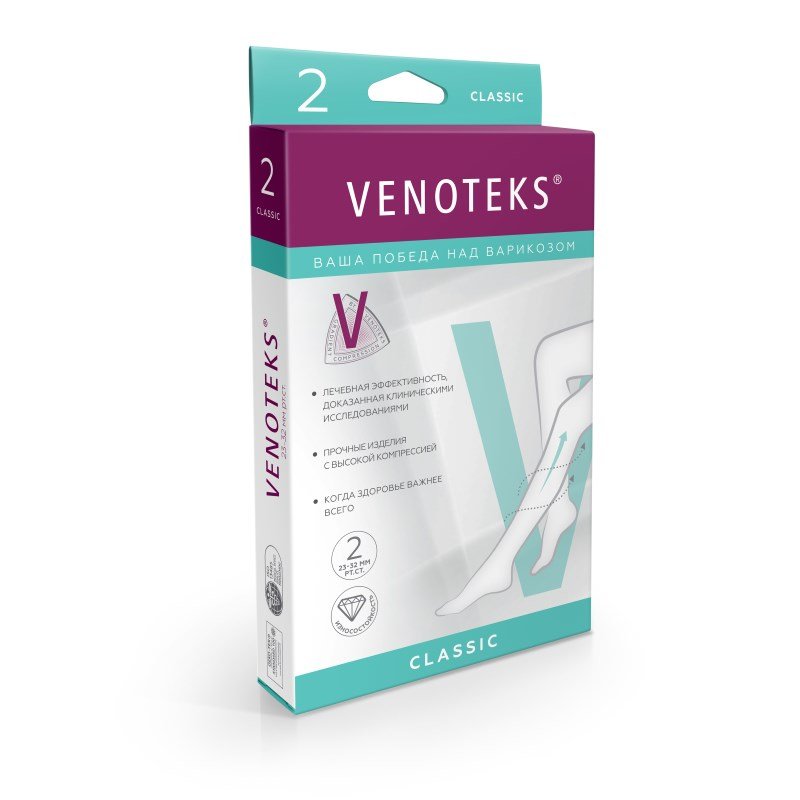 Компрессионные гольфы 2С113 VENOTEKS, 2 класс купить в OrtoMir24